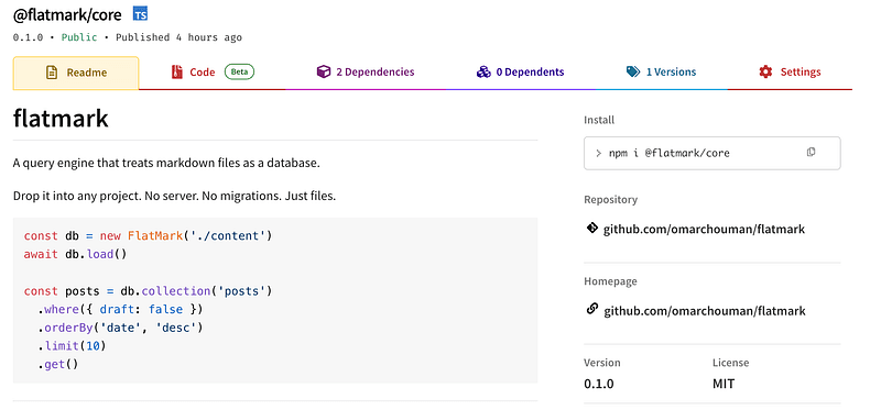 I Built a Database for Markdown Files (and Open Sourced It)
